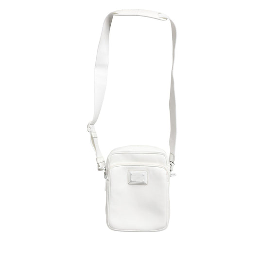 Dolce & Gabbana White Logo Plaque Crossbody Shoulder Borse Men Bag