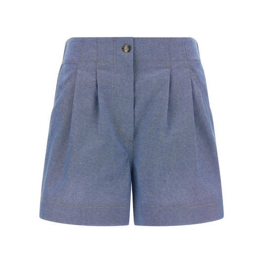 Moncler Grenoble Blue Cotton Bermuda Shorts