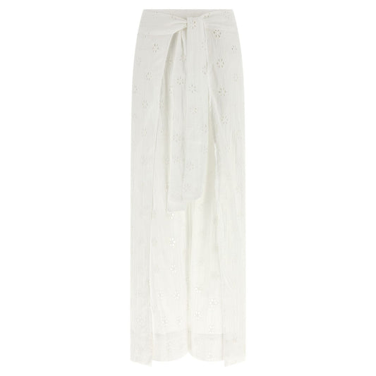 Polo Ralph Lauren White Cotton Casual Pants
