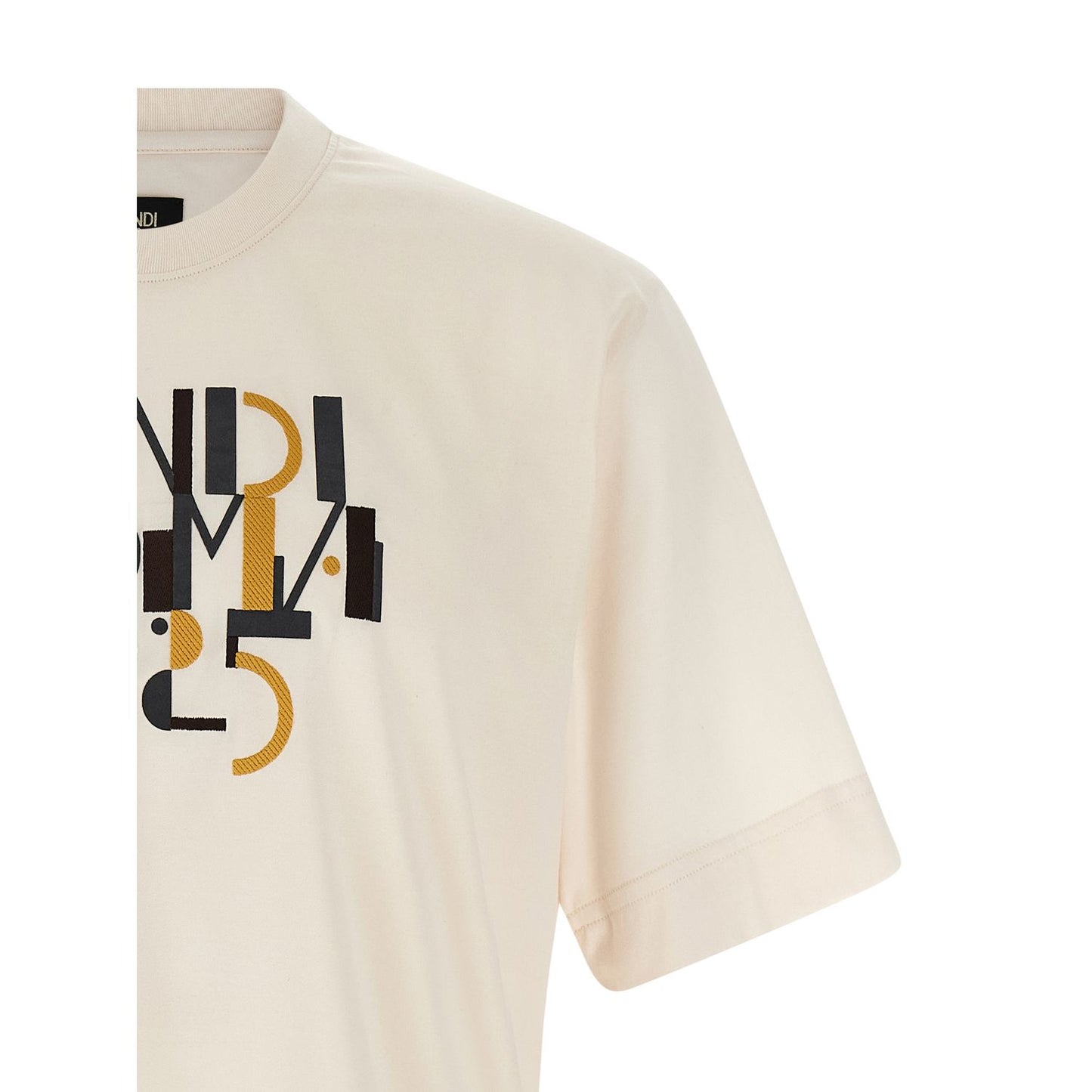 Fendi White Cotton T-Shirt