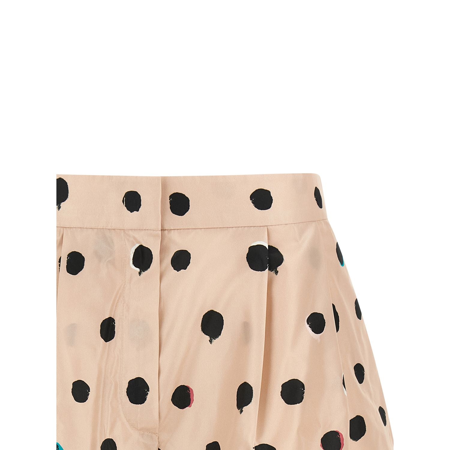 Fendi Multicolor Silk Bermuda Shorts