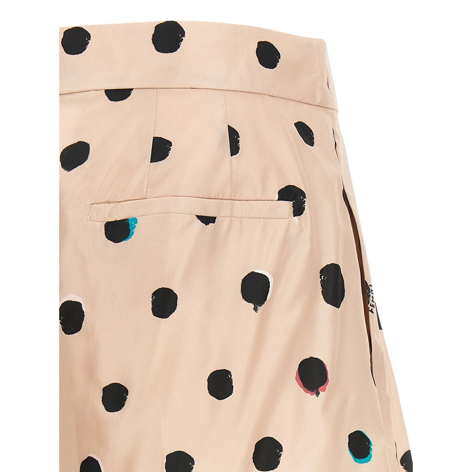 Fendi Multicolor Silk Bermuda Shorts