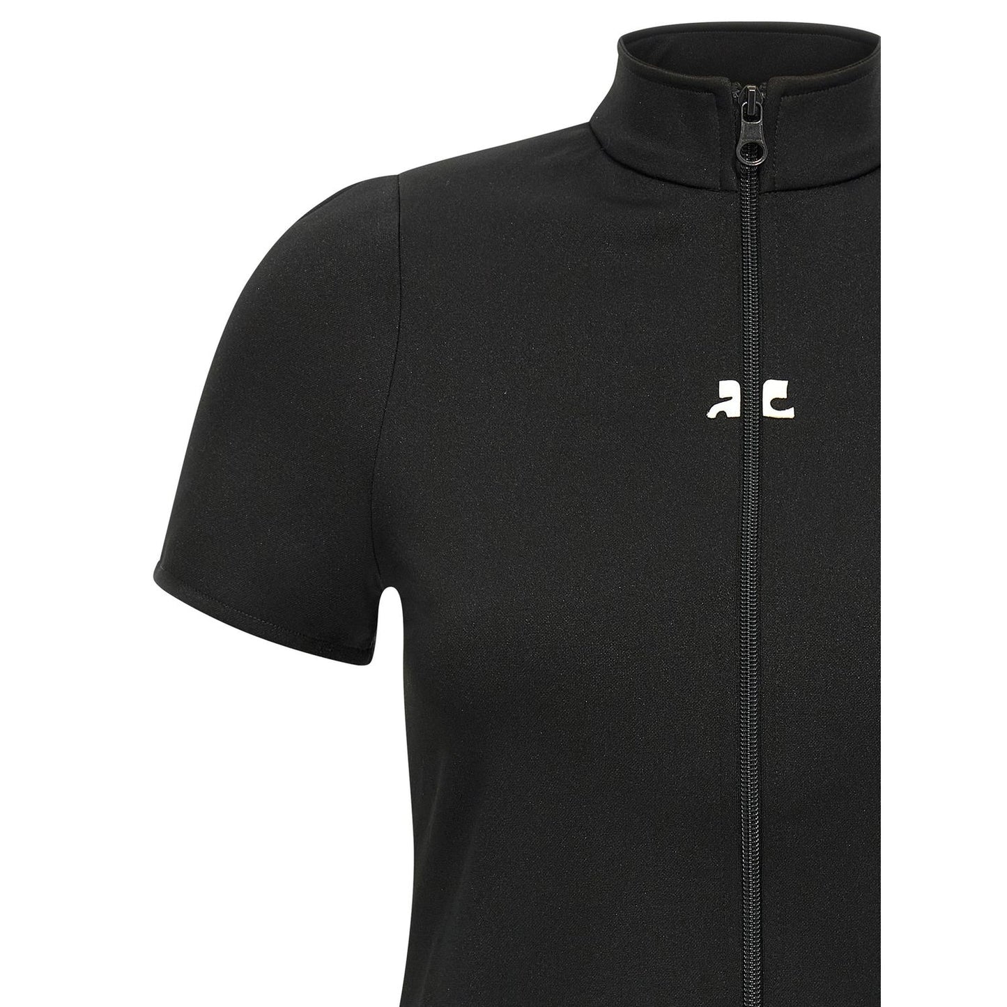 Courrèges Black Polyester Top