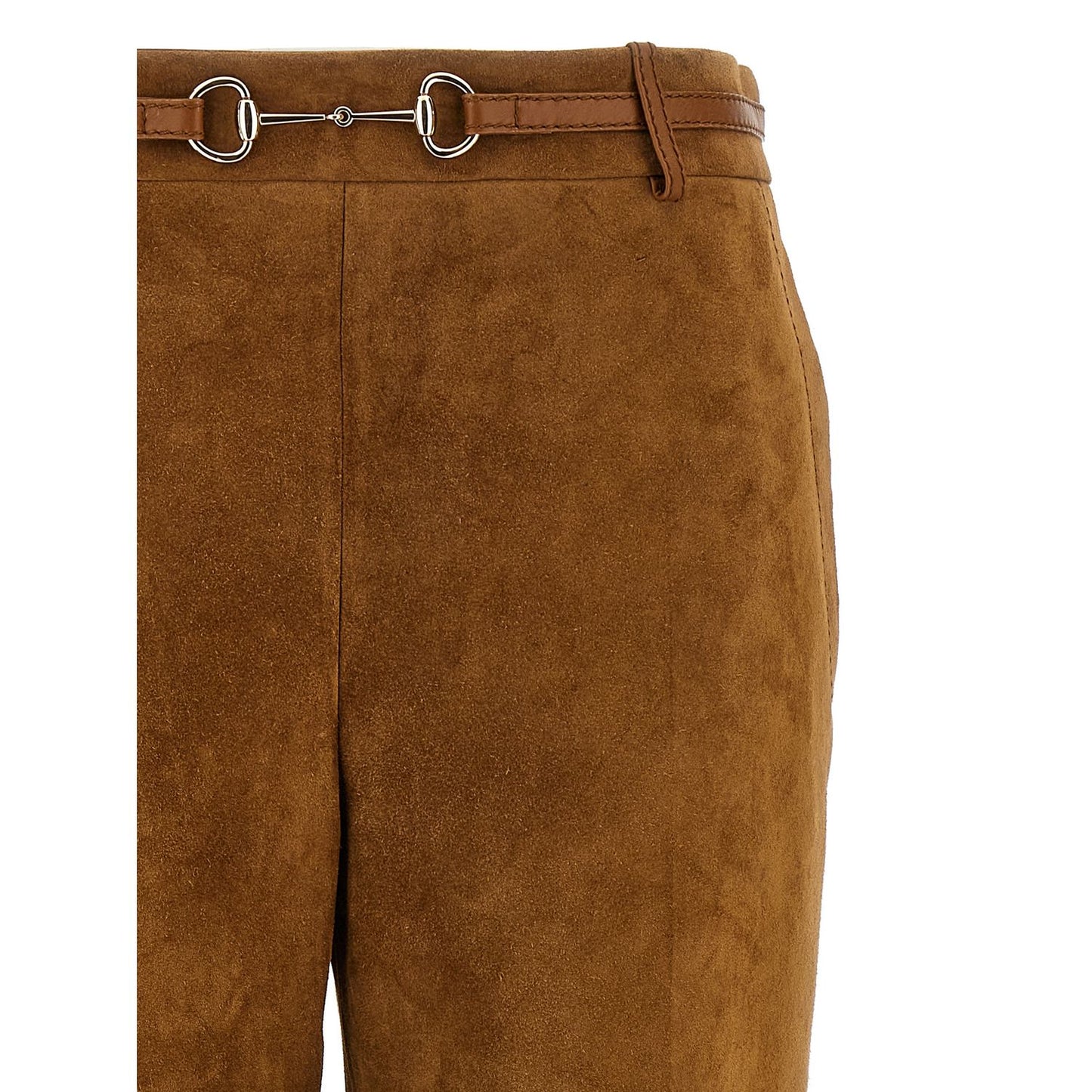 Gucci Brown Calfskin Pants