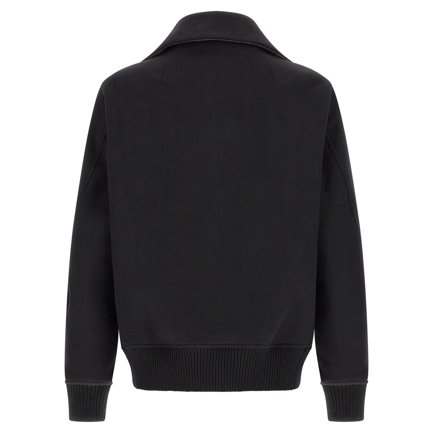Rick Owens Black Virgin Wool Bomber