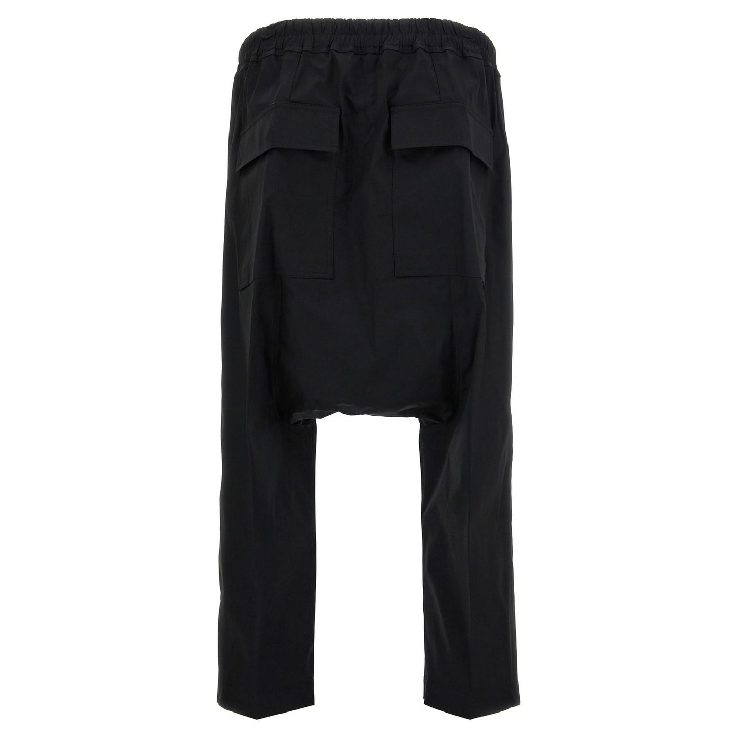 Rick Owens Black Cotton Casual Pants