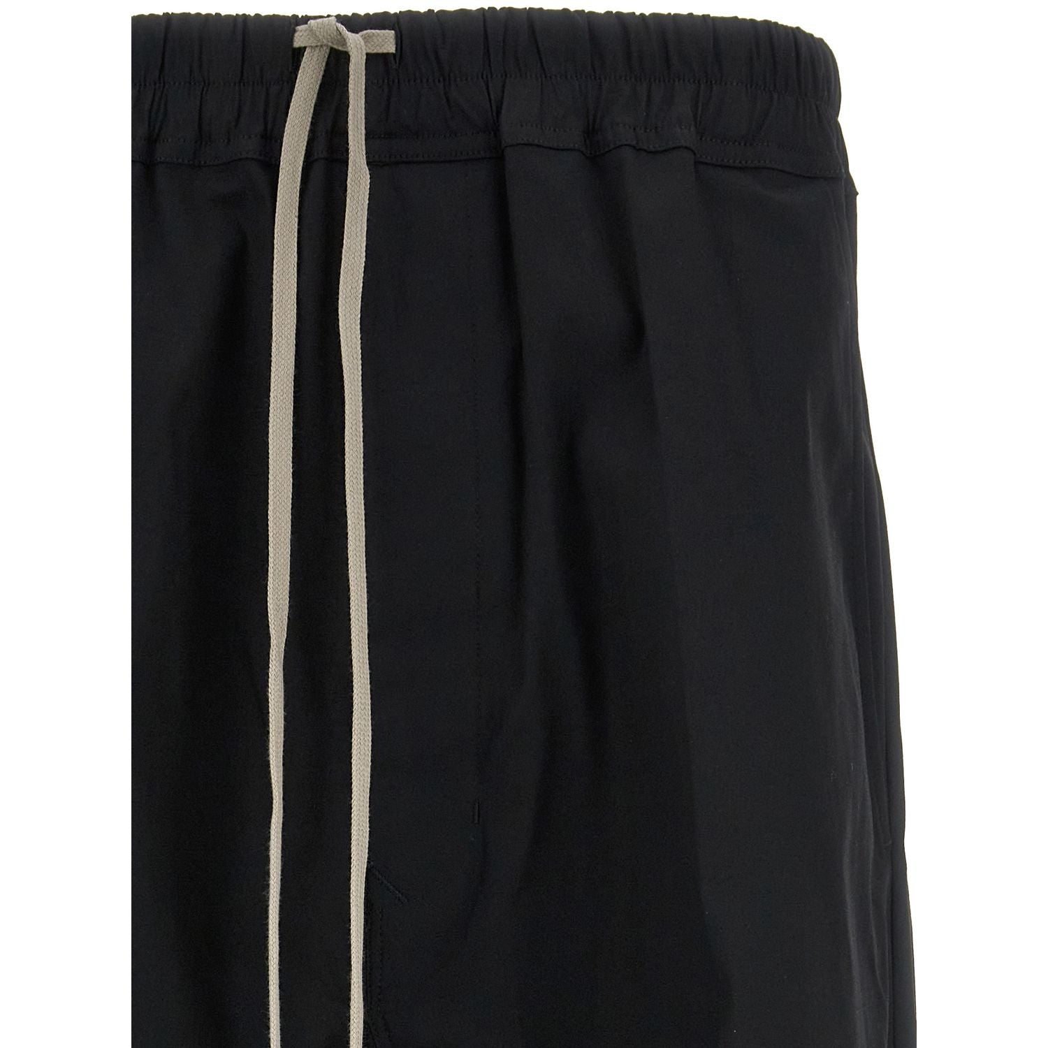 Rick Owens Black Cotton Casual Pants