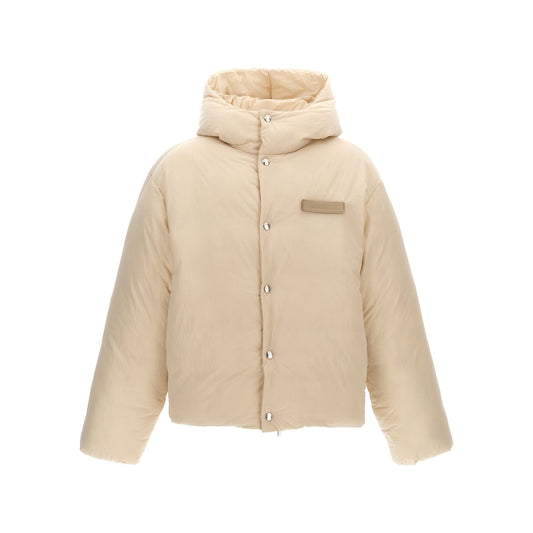 Jacquemus White Polyamide Full-Length Jacket