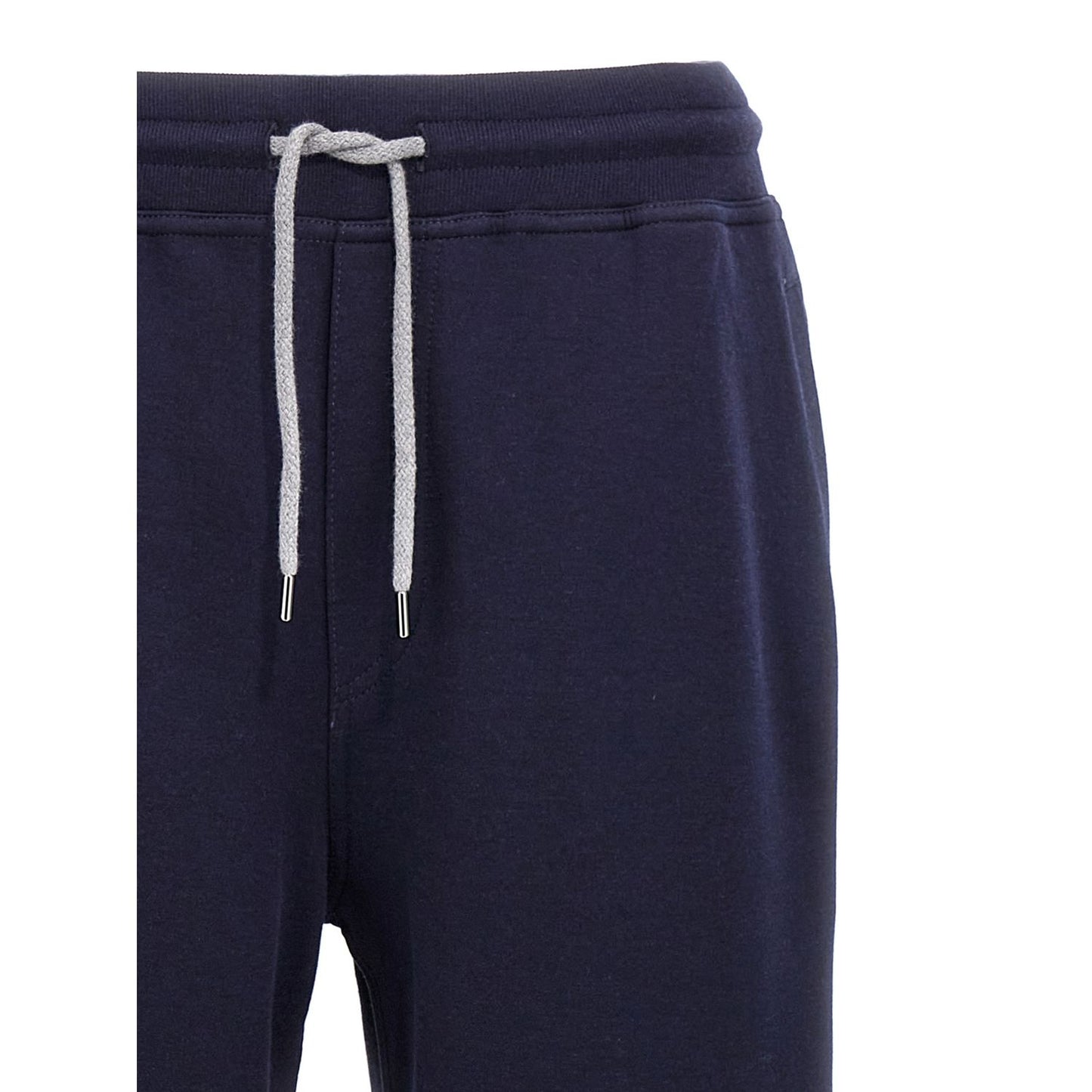 Brunello Cucinelli Blue Cotton Joggers (Workout Pants)