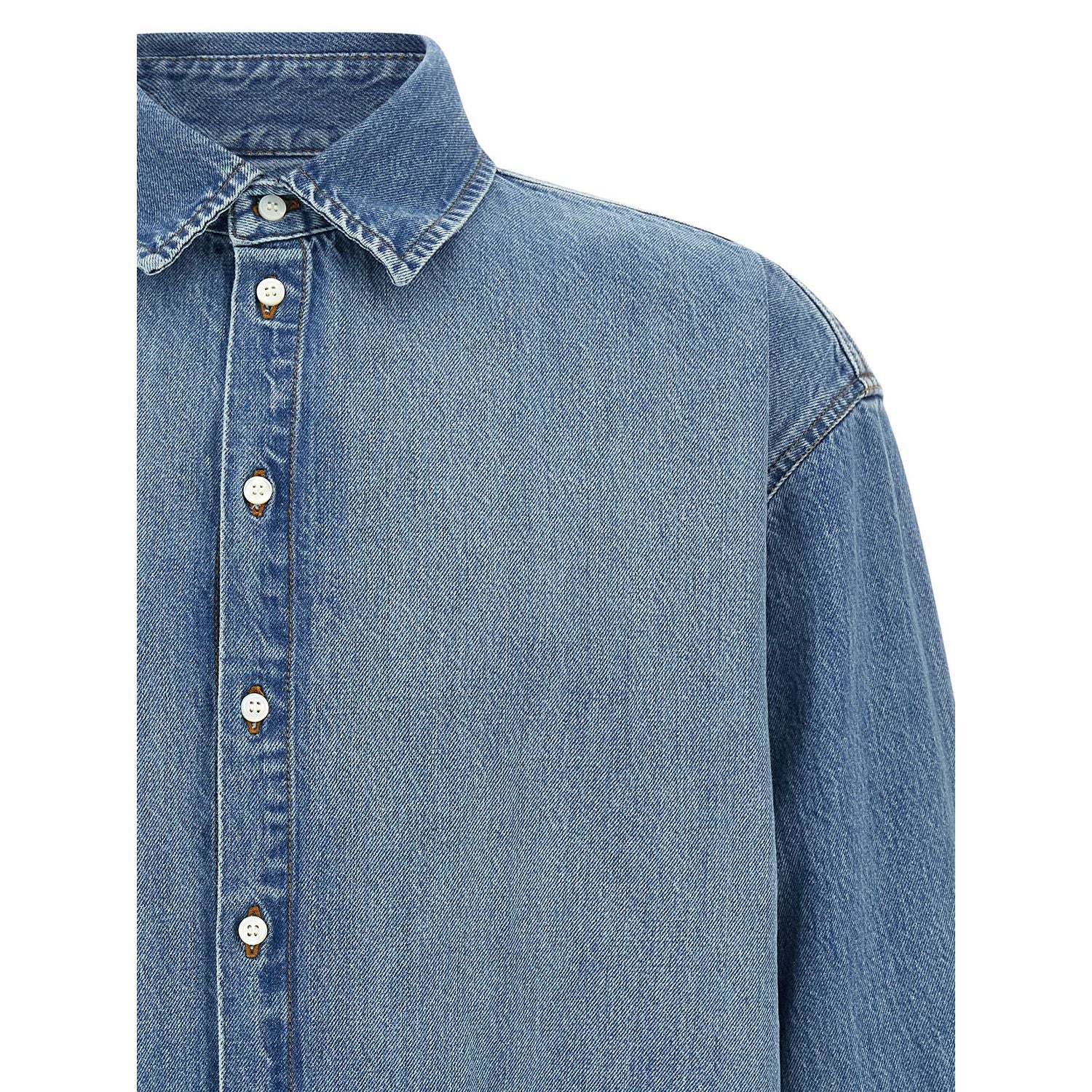 Jacquemus Blue Cotton Blouse