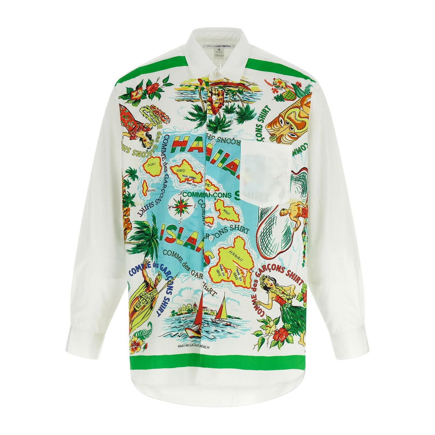 Comme Des Garçons Multicolor Cotton Blouse
