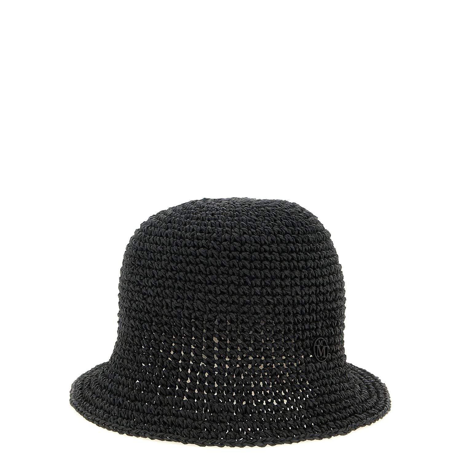 Maison Michel Black Papier Bucket Hat