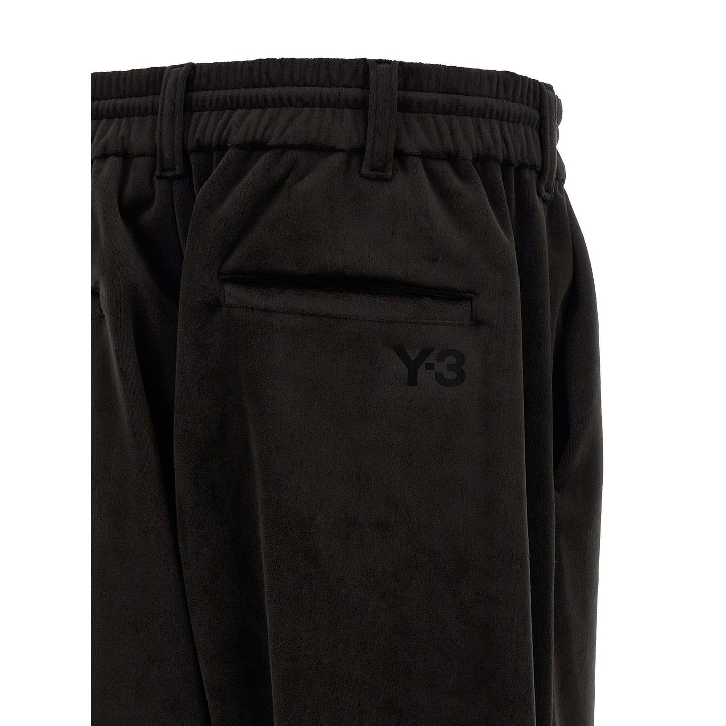 Y-3 Black Recycled Polyester Joggers (Workout Pants)