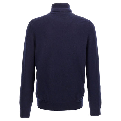 Brunello Cucinelli Blue Cashmere Cardigan