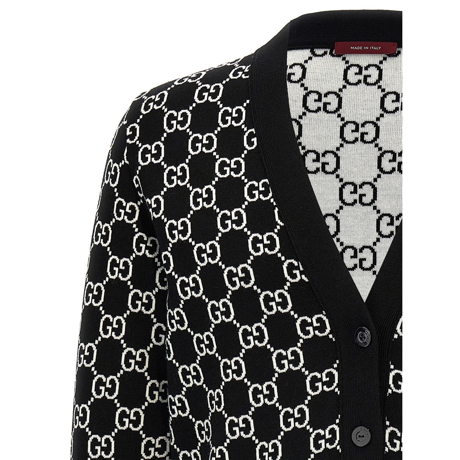 Gucci Bicolor Wool Cardigan