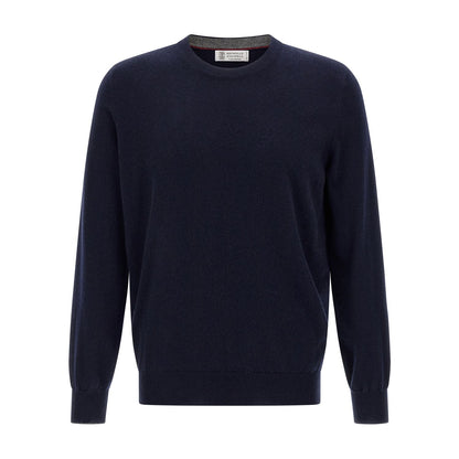 Brunello Cucinelli Blue Cashmere Cardigan