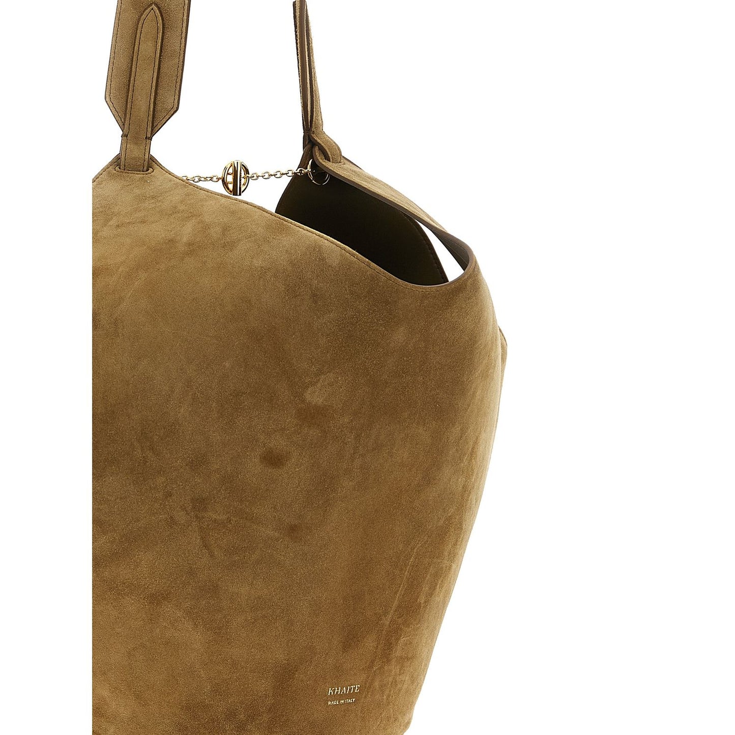 Khaite Brown Calfskin Tote Bag