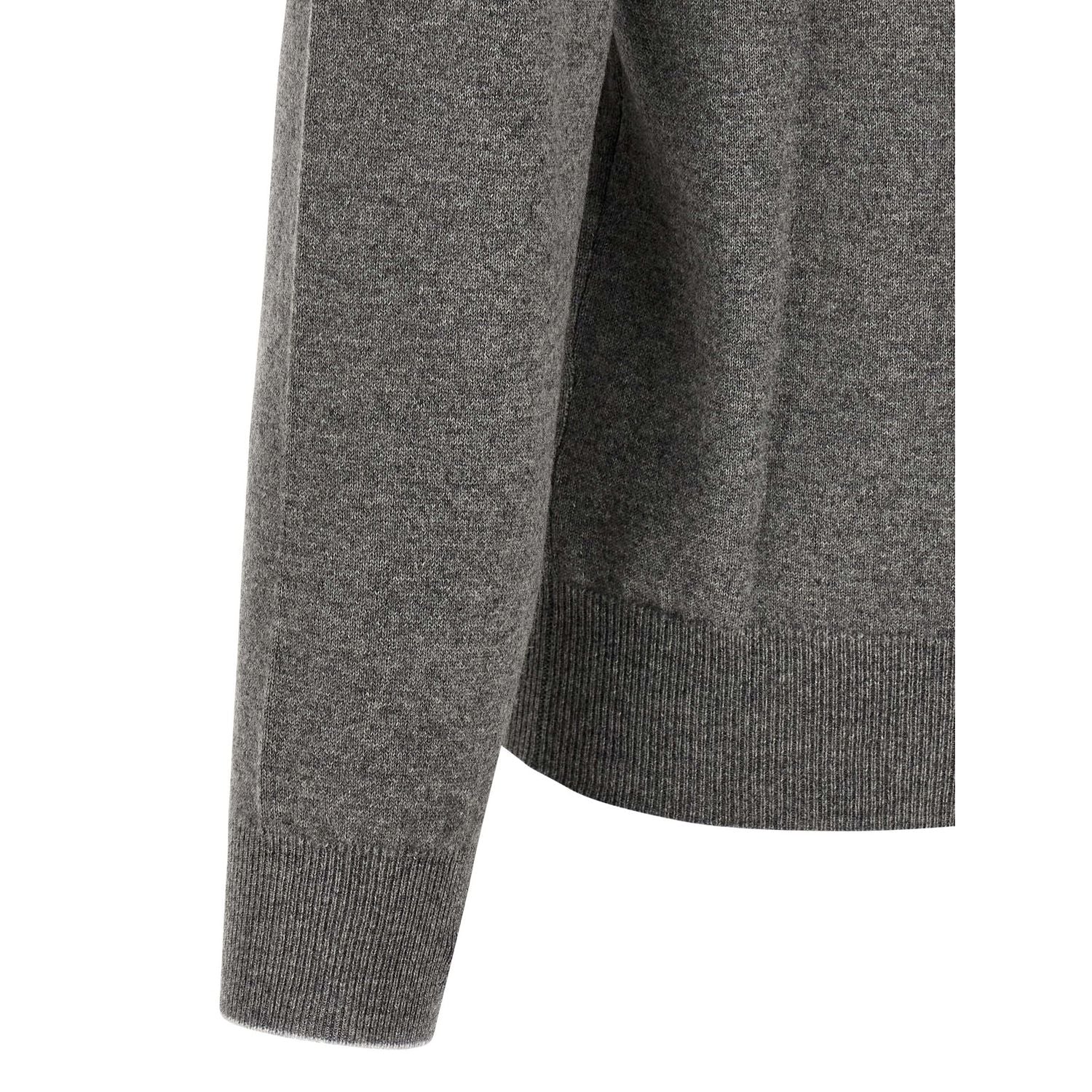 Brunello Cucinelli Gray Cashmere Cardigan