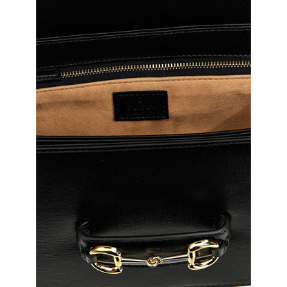 Gucci Black Leather Shoulder Bag