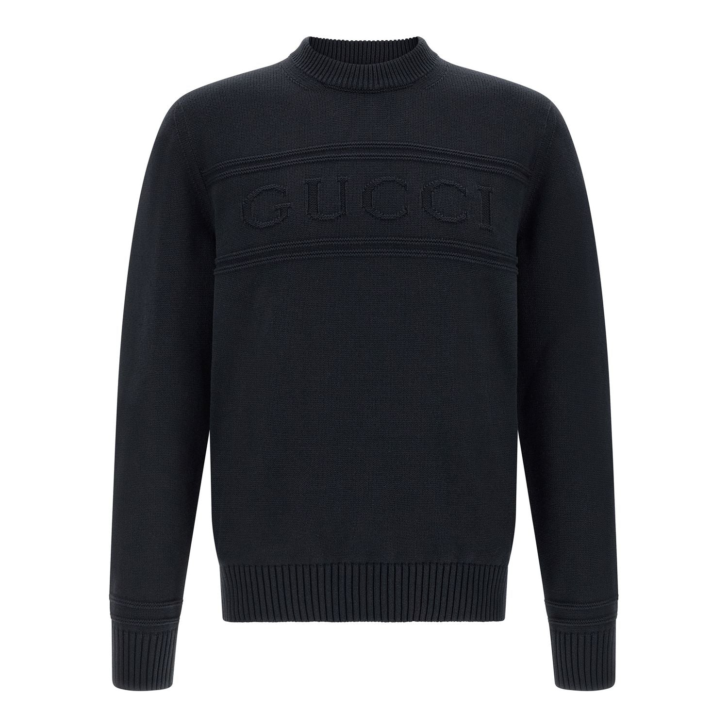 Gucci Blue Cotton Cardigan