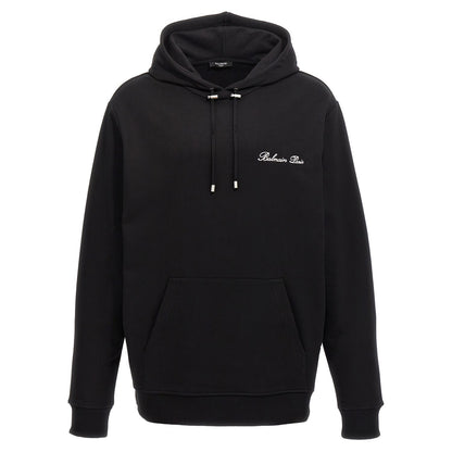 Balmain Black Cotton Sweatshirt