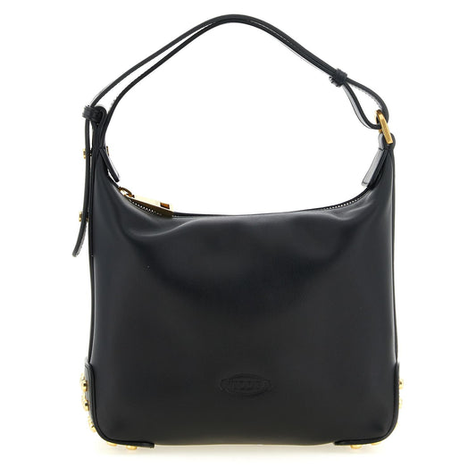 Tod's Black Calfskin Shoulder Bag