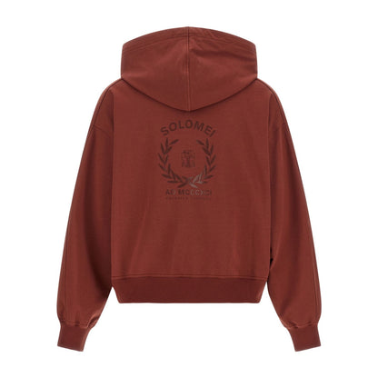 Brunello Cucinelli Bordeaux Cotton Sweatshirt