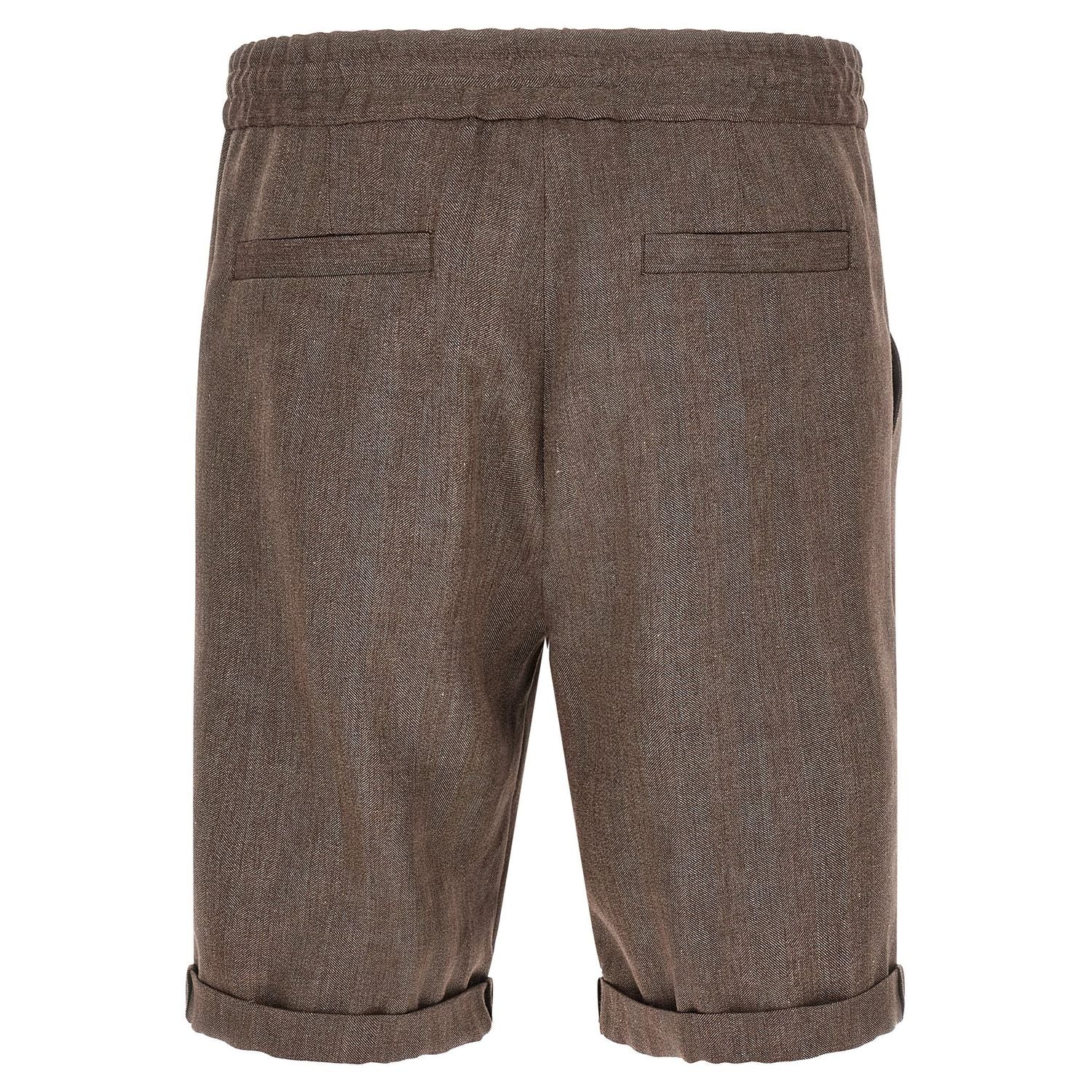Brunello Cucinelli Brown Linen Bermuda Shorts