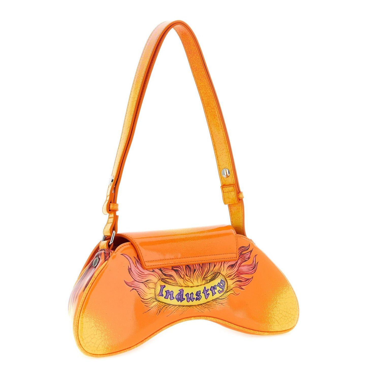 Diesel Orange Polyethylene Crossbody Bag