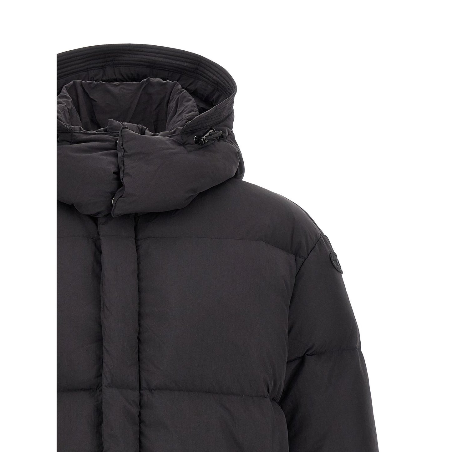 Diesel Black Polyamide Full-Length Jacket