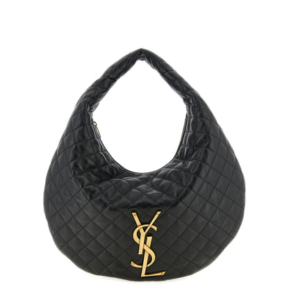 Saint Laurent Black Lamb Leather Shoulder Bag