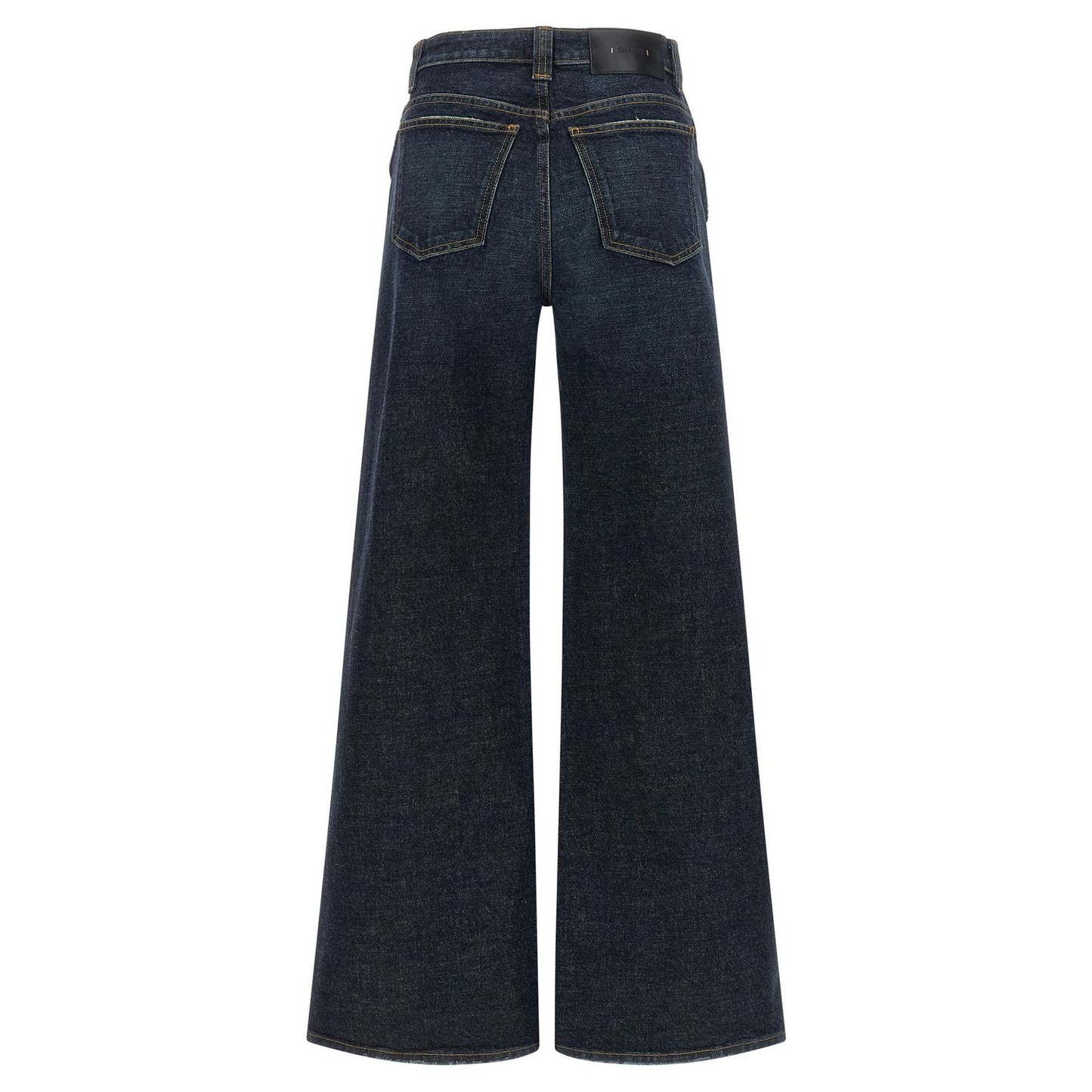 Khaite Blue Cotton Flared Jeans