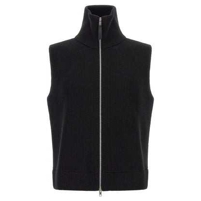 Maison Margiela Black Wool Sleeveles Sweater