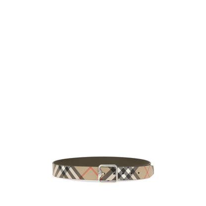 Burberry Beige Calf Leather Bos Taurus Regular Belt