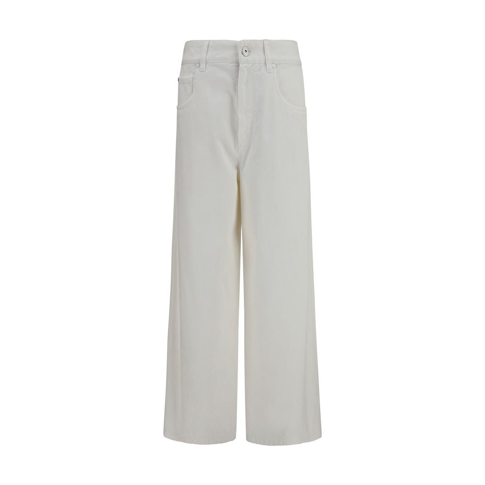 Brunello Cucinelli Beige Cotton Jeans Denim
