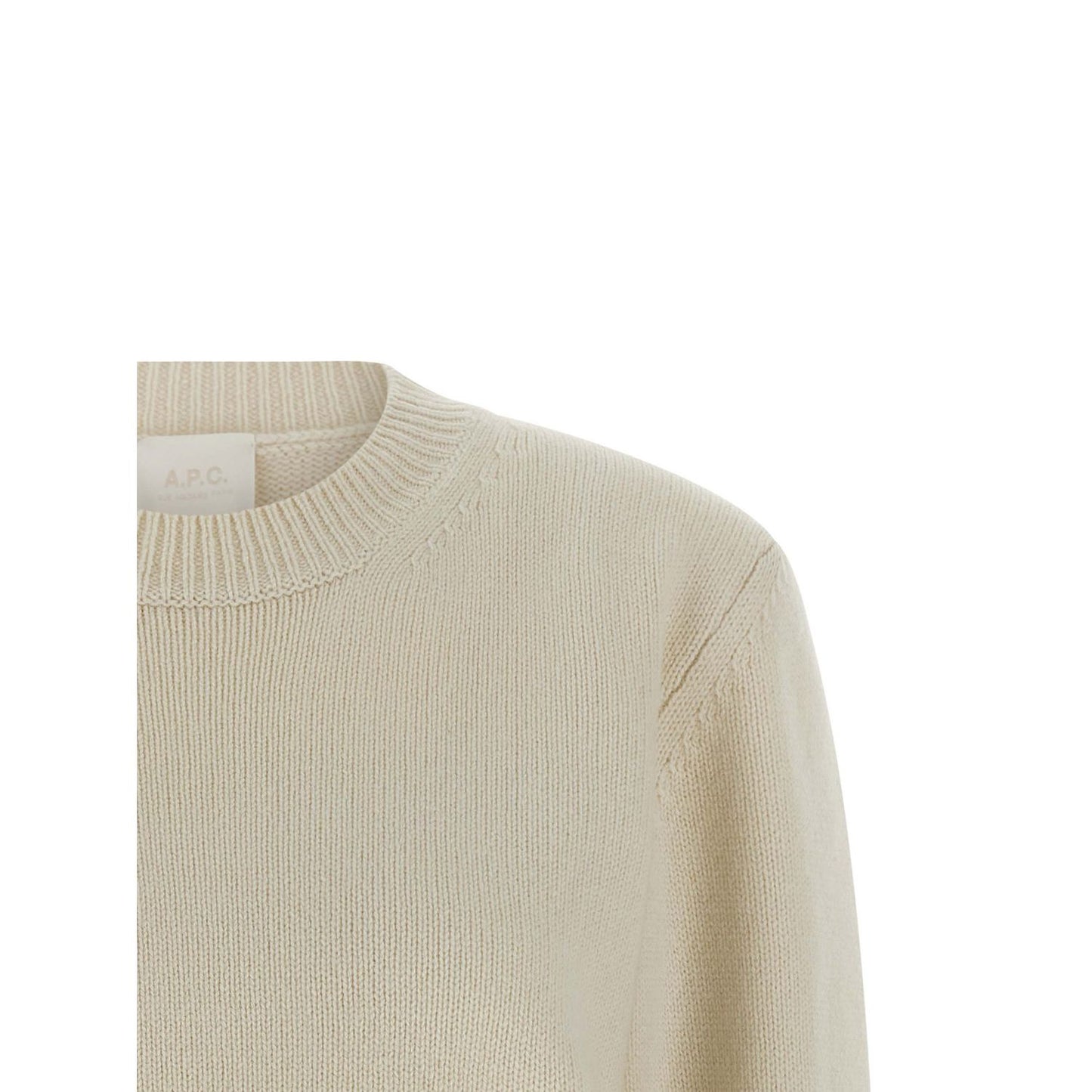 A.P.C. White Wool Cardigan
