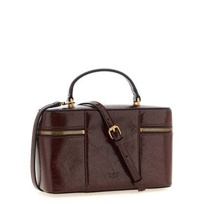 PINKO Brown Calfskin Handbag