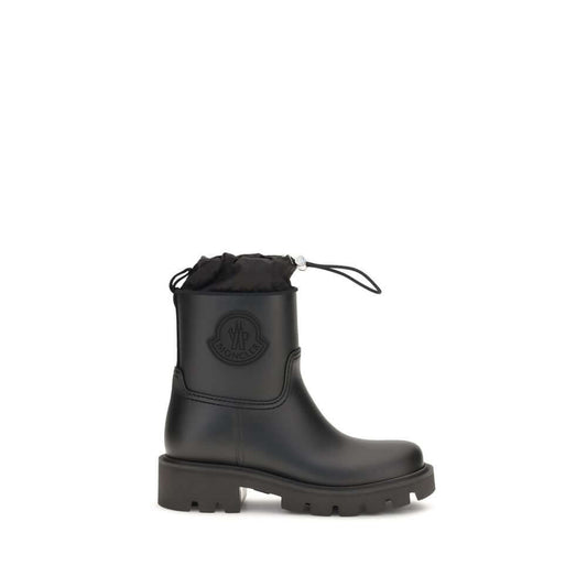 Moncler Black Pvc Rain Boots