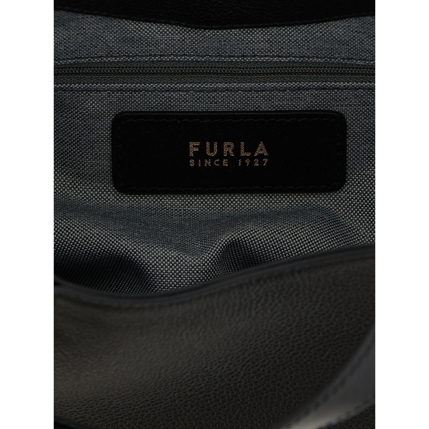 Furla Black Calfskin Tote Bag