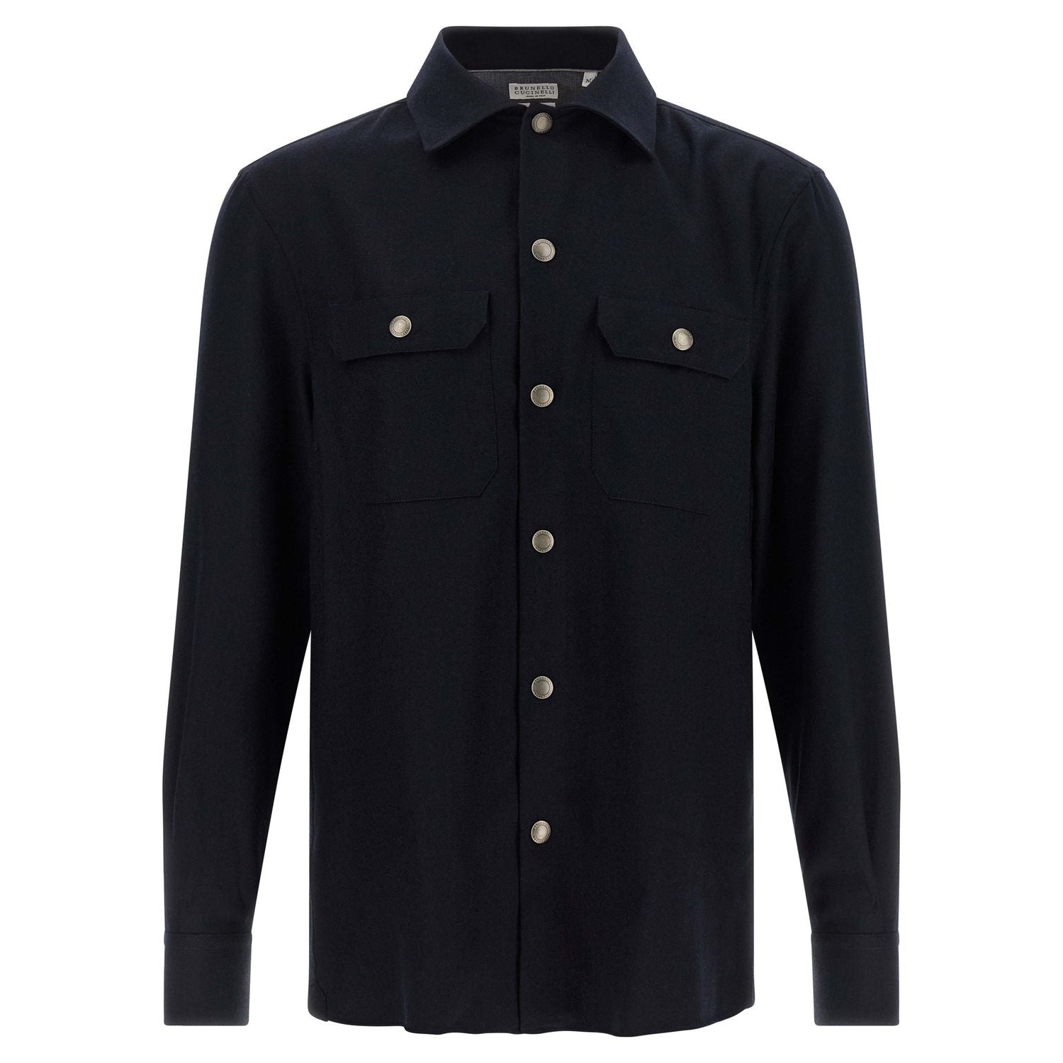 Brunello Cucinelli Blue Virgin Wool Blouse