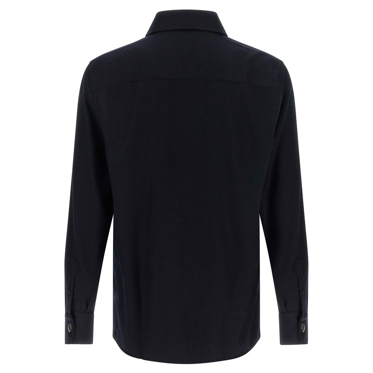Brunello Cucinelli Blue Virgin Wool Blouse