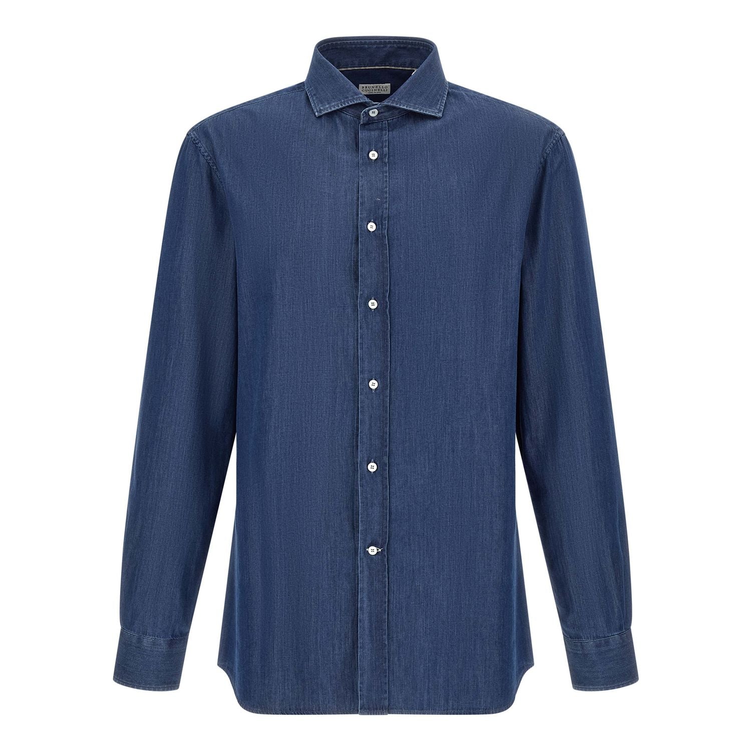 Brunello Cucinelli Blue Cotton Blouse