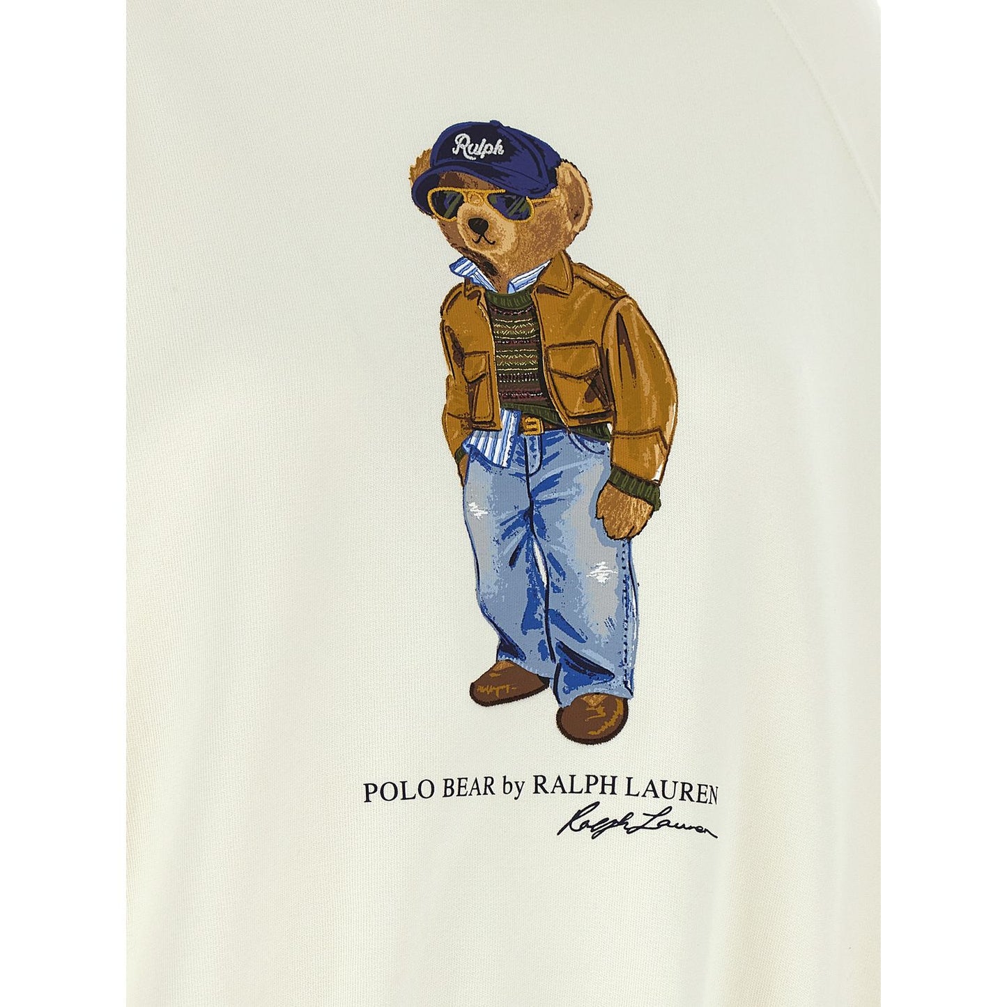 Polo Ralph Lauren White Cotton Sweatshirt