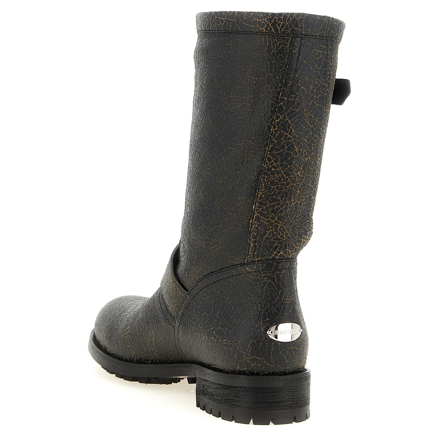 Jimmy Choo Black Leather Ankle Boots
