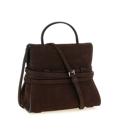 Moschino Brown Calfskin Handbag