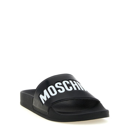 Moschino Bicolor Pvc Slides