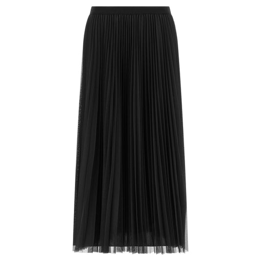 Fabiana Filippi Blue Polyester Midi Skirt