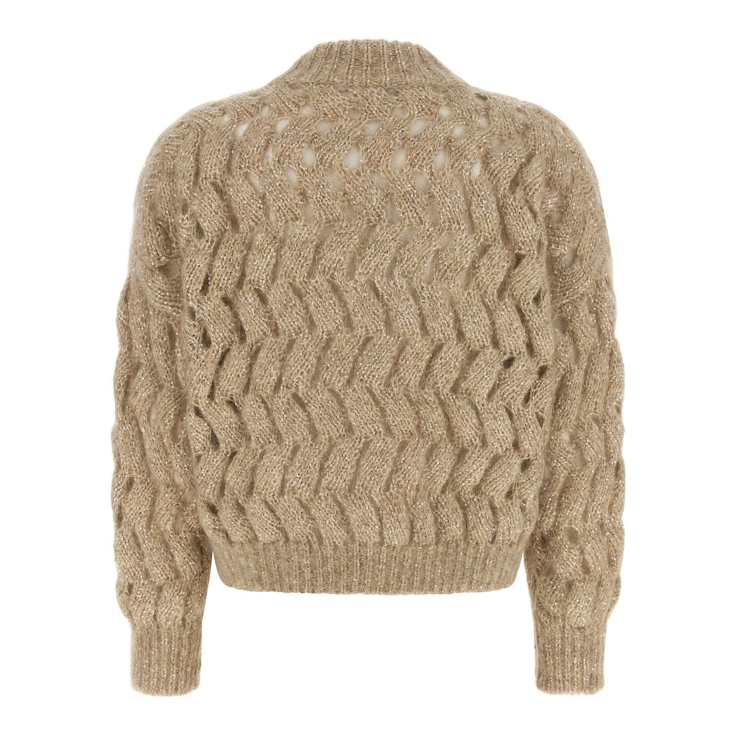 Brunello Cucinelli Beige Wool Cardigan