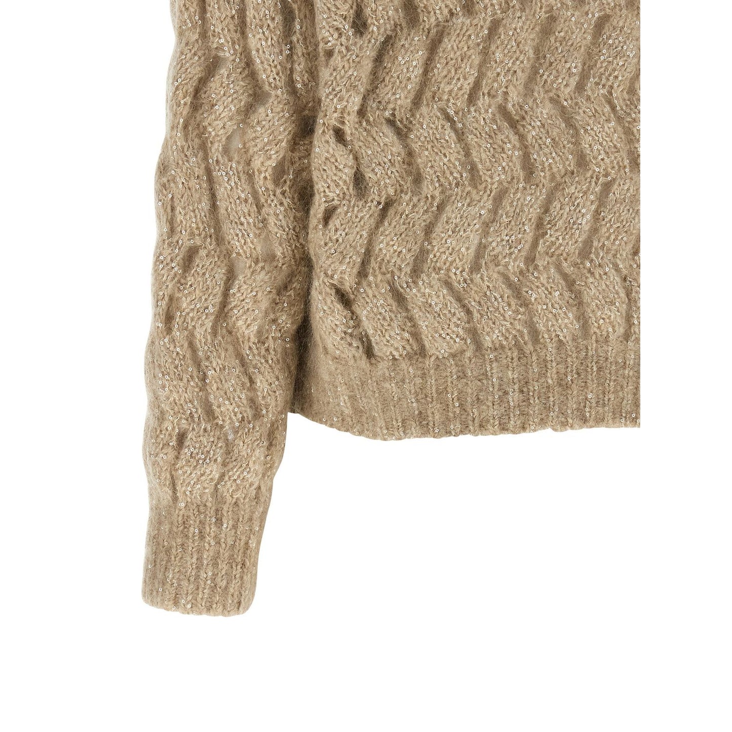 Brunello Cucinelli Beige Wool Cardigan