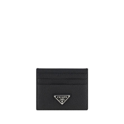 Prada Black Calf Leather Bos Taurus Wallet